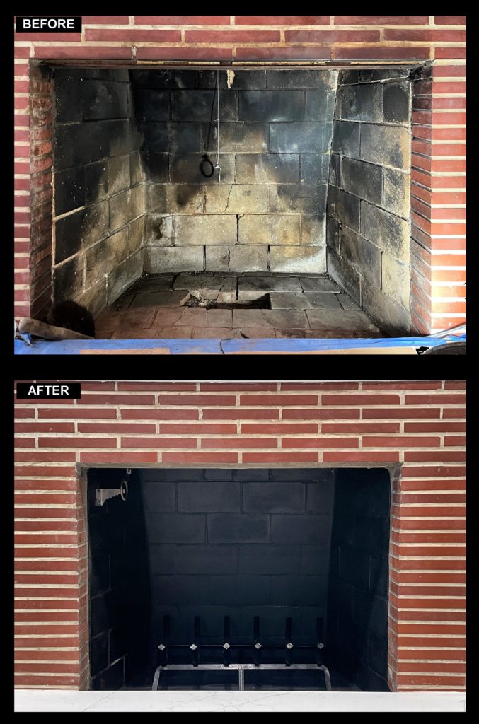 Fireplace- Ash Dump Door- Paint- Seal